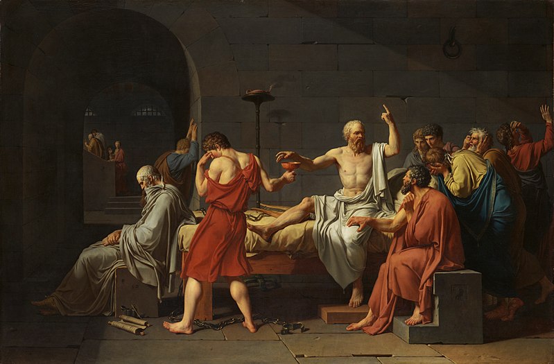 The Death of Socrates, Jacques-Louis David, 1787
