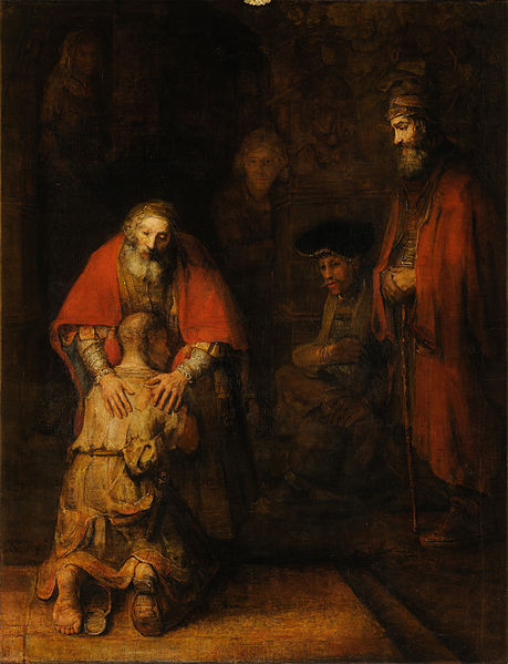 Rembrandt, circa 1668, The Return of the Prodigal Son